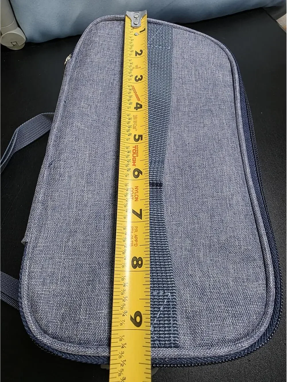 Stackable Bento Lunch Box Set with Insulated Carry Bag, Blue and Gray